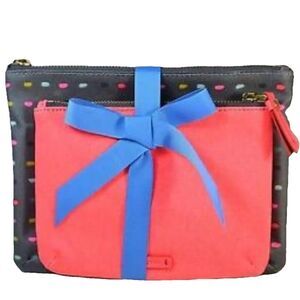 NWT Y2K Fossil Keely Double Pouch Dot Chic OLD STOCK Great‎ Christmas Gift